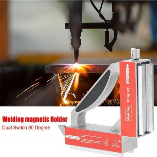 New Dual Switch 90 Degree Magnet Welding Fixture Strong Magnetic Welder Jig Holder for workpiece fixation during cutting 50Kg