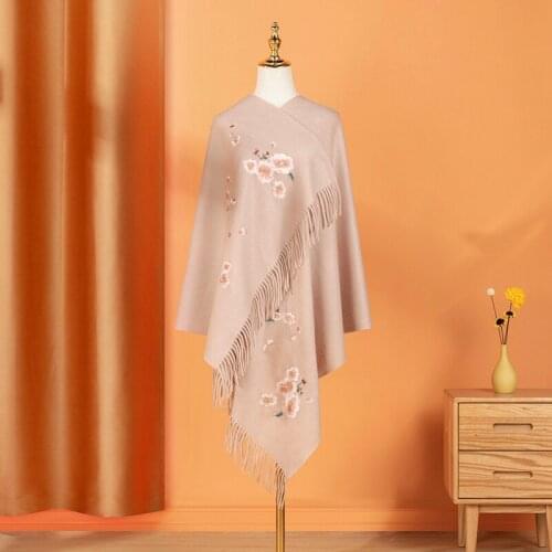 Wrap Pashmina 100% wool scarf women Autumn winter scarf female spring 380G 200*70 Wra