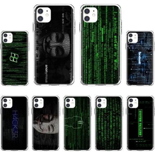 Silicone Case For Samsung Galaxy A9 A8 Star Lite A3 A5 A7 A6 Plus 2018 2015 2016 2017 Hacker-Computer-code