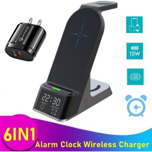 Tongdaytech 3in1 Qi Fast Wireless Charger For Apple Watch 5 4 3 2 1 Quick Charging Dock Station For Iphone 8 Pus XS 11 Pro MAX