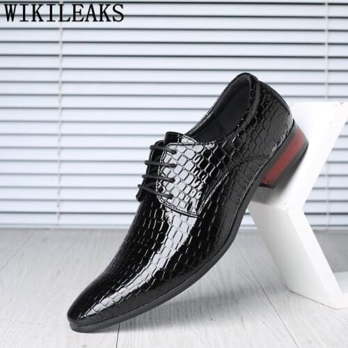 Coiffeur Crocodile Shoes Men Formal Italian Dress Designer Shoes Men Classic Fashion Office Shoes Men 2020 Plus Size Dress 46 47