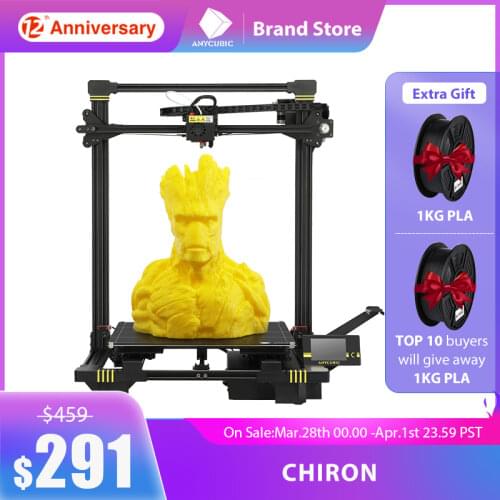 Anycubic 3d Printer anycubic Chiron Plus Large Printing Size Cheap 3D printer 400*400*450mm Print DIY Kits FDM TFT impresora 3d