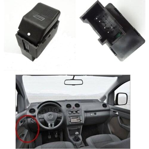 Car Electric Power Master Switch Window Lifting Button For VW 6N2 Lupo 6X1/6E1 Seat Cordoba/Ibiza Driver Side Rear Window Switch