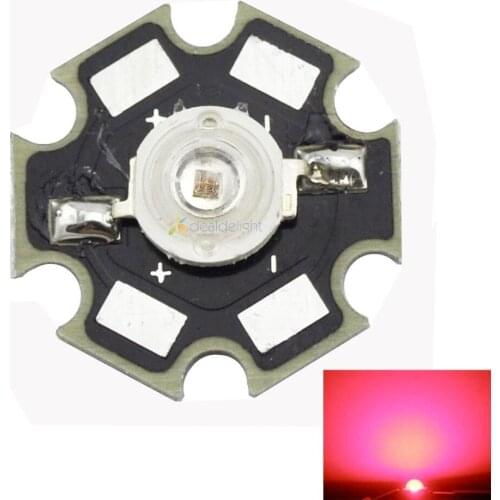 Freeshipping!10PCS 1W Deep Red High Power 660NM Plant Grow LED Emitter Light for Cabinet/Tank/Aquarium