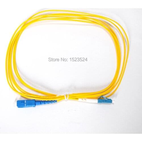 Free Shipping LC/UPC to SC/UPC Fiber Optic patch cord simplex fiber indoor fiber cable ,SM,PVC,3M, 10pcs/lot