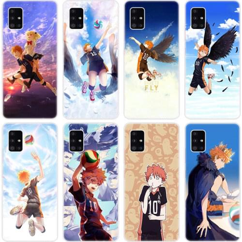 Haikyuu Hinata Anime Case for Samsung Galaxy A12 A02 A03S A21S A22 A32 A52 A72 A82 Quantum 2 S21 Plus FE Ultra M02S M12 Cover