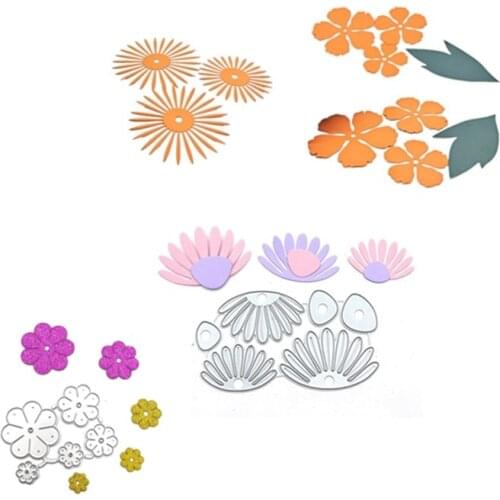 ZENRA Flower Stainless Steel Cutting Dies Stencils For Card Making Decorative Embossing Paper Cards Scrapbook DIY Knife Mould