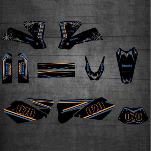For KTM 2004 EXC Motocross Free customized Graphics Background DECALS STICKERS Kits FOR KTM EXC 125 200 250 300 400 450 525 2004