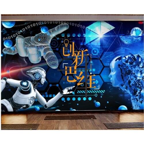 3d photo wallpaper custom mural on the wall Innovative thinking machine age artificial intelligence wallpaper for walls 3 d