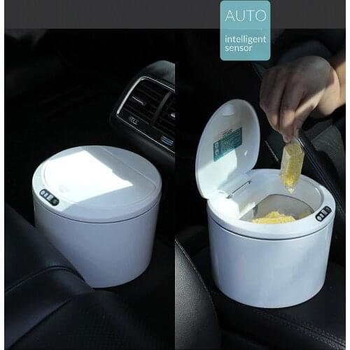 Intelligent Induction Electric Smart Trash Can Creative Desktop Snack Stationery Storage Box Kitchen Bedroom Bathroom