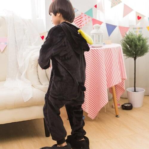 Kigurumi Costume Penguin Kids Cosplay Onesie Lovely Warm Boy Girl Anime Animal Party Disguise Hooded