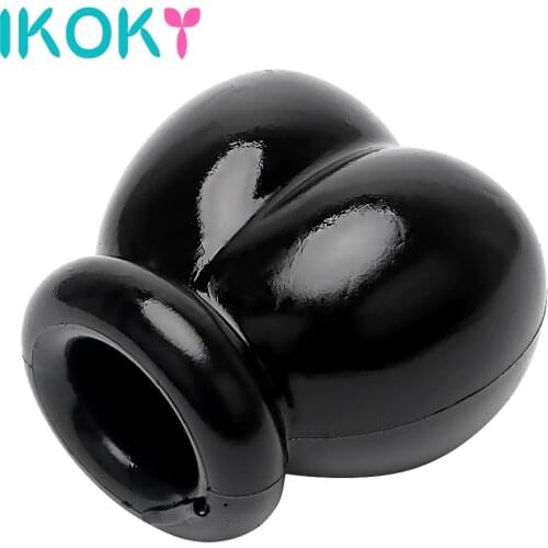 IKOKY Penis Sleeve Scrotum Bondage Restraint Sex Toys For Men Chastity Cage Delay Ejaculation Sex Products Penis Rings Cock Ring