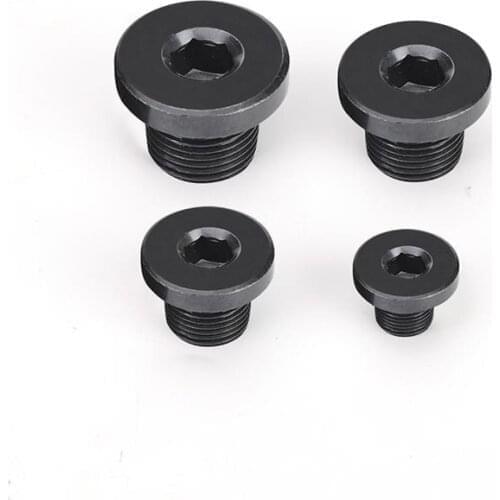 M8x1 M10x1 M10x1.5 M12x1 M12x1.25 M12x1.5 M14x1.5 Carbon Steel End Plug Cap With Flange Hex Socket Hydraulic Water Steam Oil Gas