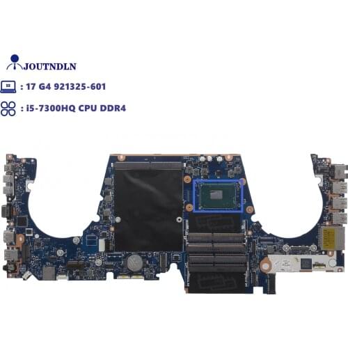 JOUTNDLN FOR HP ZBOOK 17 G4 Laptop Motherboard 921325-001 921325-501 921325-601 i5-7300HQ CPU CPW70 LA-E171P DDR4