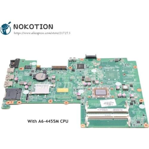 NOKOTION For HP Pavilion 15 15-B Laptop Motherboard A6-4455M CPU DDR3 DA0U56MB6E0 709174-501 709174-001