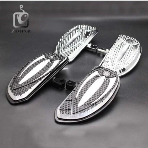 Motorcycle Accessories Black and Chrome Footrests Foot pegs Front Rear for Harley Touring Sportster Softail Dyna
