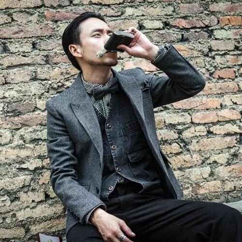 Custom Made To Measure Mens Tweed Jacket Men,Grey Mens Herringbone Coat,Custom Mens Tweed Coat Tweed Fall Winter Sport Coat