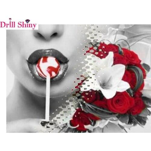 DIamond embroidery rose lollipop diamond painting kits for full mosaic crafts pictures home decorative cross stitch kit wall art