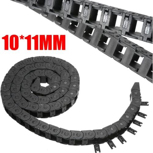 10*11mm Mini Energy Chain Nylon Drag Chain CNC 3D Printer Tank Chain 1m Long Nylon Cable For Automation Equipment 57 Links