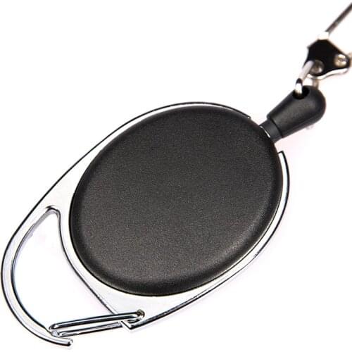 New Zinger Retractor Extractor Keeper Tether Retractable Reel Anglers Badge Holder Fishing Tackle Boxes Fly Fishing Tools 600mm