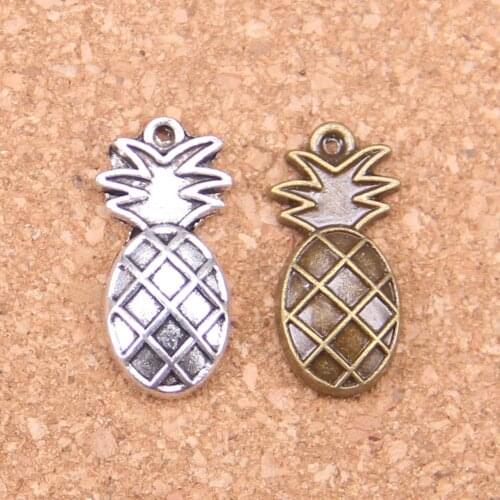 12pcs Charms pineapple 24x12mm Antique Pendants,Vintage Tibetan Silver Jewelry,DIY for bracelet necklace
