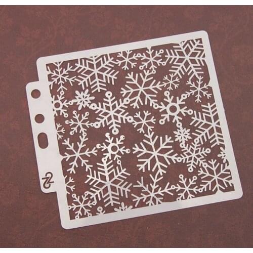 Snowflake Stencils Template Painting Scrapbooking Embossing Stamping Album Card