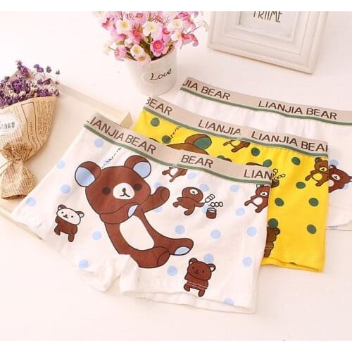 2Pc/Lot Childrens Cute Cartoon Boxers Boys Cotton Panties Soft Colorful Underpants Underwear2-12Y