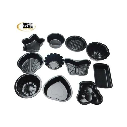 Carbon steel non-stick small cake mold cute cartoon rice puddin mould baking tools