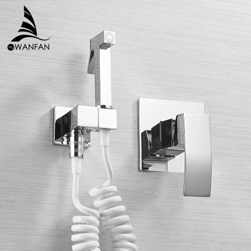 Toilet Bidet Angle Copper Single Cold Bathroom Toilet Shower Blow-fed Spray Gun Nozzle Bidet Faucet Bathroom Hardware 811357L