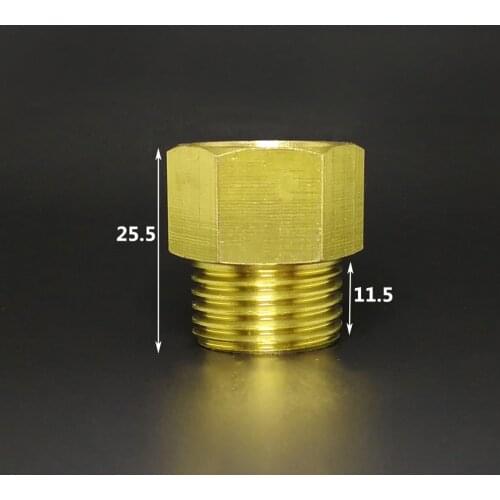 1/2" BSPP Male x 1/2" NPT Female Brass Connection Bushing Adapter Reducer Pipe Fitting Pressure gauge Propane Fuel Gas Water