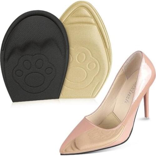 1Pair Forefoot Insole Shoes Pads High Heel Soft Insole Anti-Slip Foot Protection Cushions Sponge Pain Relief Women Foot Care