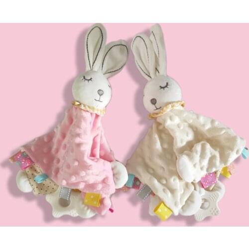 1Pcs Breathable Cute Baby Saliva Towel Boys/Girls Pacify Doll Soft Teether Chew Toys Infant Sleeping Toys