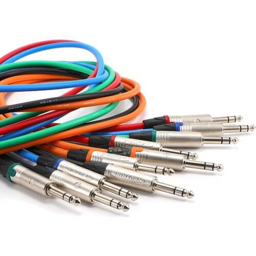 1Pcs NEUTRIK NP3X folk wood/electric box guitar bass instrument cable CANARE 6.35 male to large three-core microphone cable