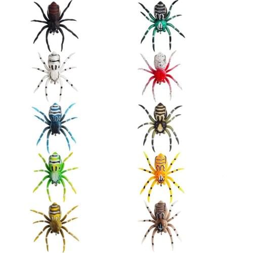 10PCS 7cm 6g soft Spider bait plastic fishing lures treble hooks artificial soft bait Pike Carp Bass Baits Fishing Gear