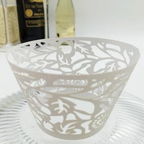 100Pcs Cup Cake Paper Laser Cut Cupcake Wrapper Liner Baking Cup Muffin Cake Tools Wedding Decoration Multicolor 5zSH178
