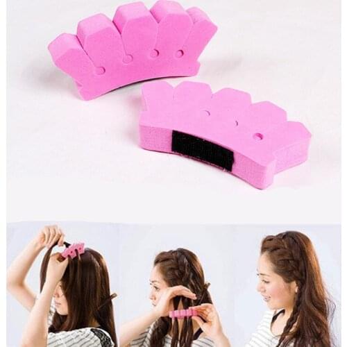 2pcs/lot New DIY Sponge Braiding Magic Hair French Braider Hair Twist Styling Braid Tool Holder Clip Hairdo Item