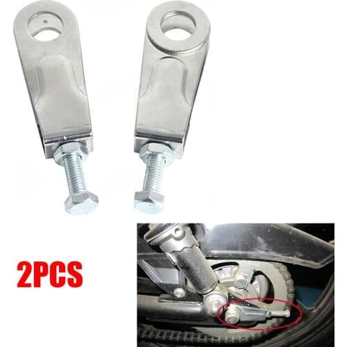 2X Motorcycle 15mm Rear wheel Chain Puller Tensioner Catena Adjuster Pullers tool For Yamaha YBR125 YBR 125 All Years 2015 2016