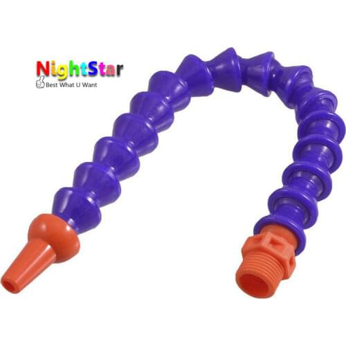 3/8 PT Adjustable Flexible Water Oil Coolant Pipe Hose 400mm Length