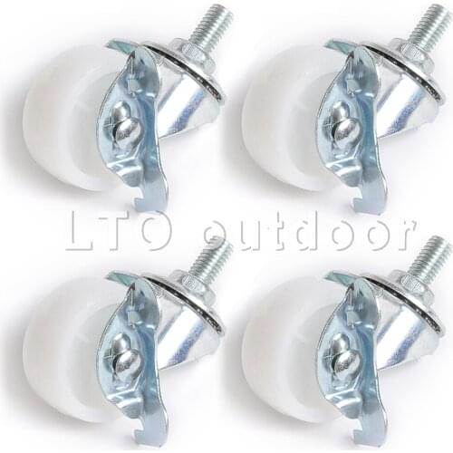 4PCS PP Universal Wheel Screw Universal Caster For The Silent Pulley Of Furniture Cabinet Trolley With Brake Home Accessories