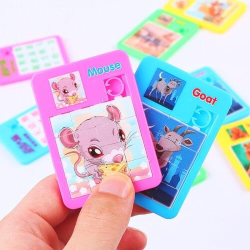 5/10pcs Cute Mini Animal Move Puzzle Kids Birthday Party Jigsaw Gift Baby Shower Party Favor Souvenir Party Rewards Party Favors