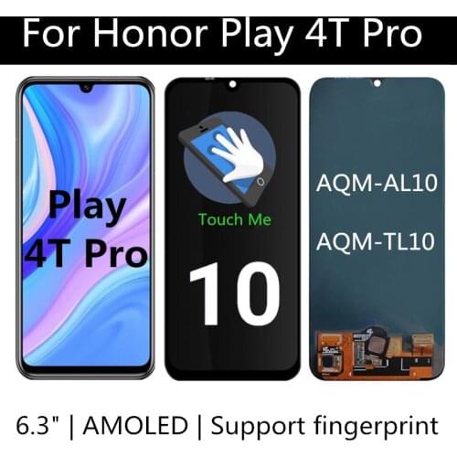 6.3" AMOLED For Huawei Honor Play 4T Pro AQM-AL10, AQM-TL10 LCD Display Touch Screen Digitizer Assembly Replacement