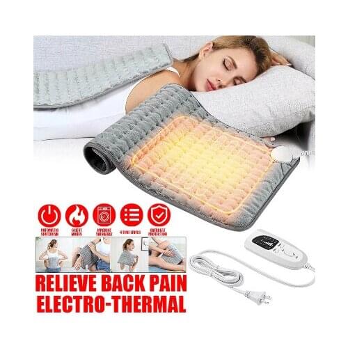 6 Level 120W Physiotherapy Electric Heating Pad Timer For Shoulder Neck Back Spine Leg Pain Relief Winter Warmer EU/US/UK/AU