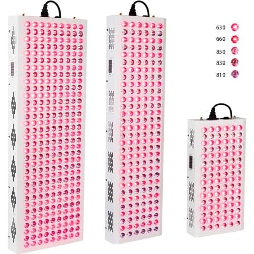 New 200W 500W 1000W 1500W Panel Full Body Red LED Light Therapy 630nm 660nm, 810nm 830nm 850nm Infrared Therapy Lamp, Grow Light