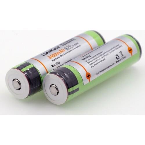 Liitokala 6PCS New Original 18650 3400mAh Battery 3.7V Li-ion Rechargeable Battery PCB Protected For electric flashlight tools