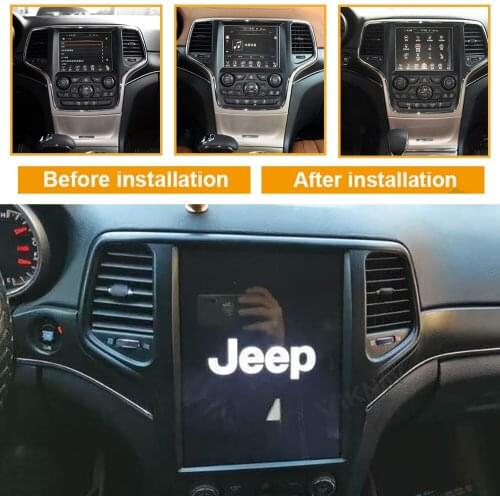 Car radio for jeep grand cherokee 2012 2013 2014 2015 2016 2017-2020 android auto video player gps navigation vertical screen