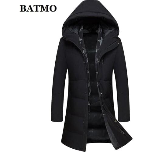 BATMO 2020 new arrival winter 90% white duck down hooded jackets men,mens winter coat,warm jackets men,9992