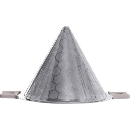 Stainless Steel Double-Layer Tea Strainer, Coffee Dripper, Measuring Cup Tea Funnel Cone Superfine Strainer Tea Filter