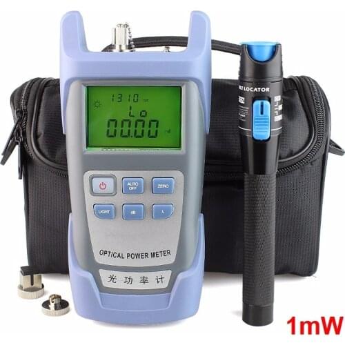 Handheld Optical Power Meter and 1mw Fiber Optic Source Visual Fault Locator,Red Source Fiber Optic Cable Tester