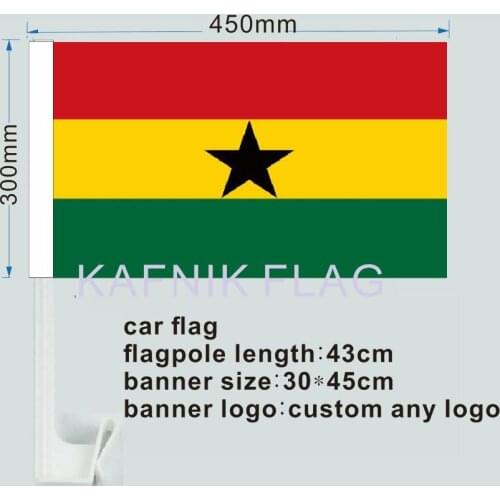 KAFNIK,Ghana 30x45CM window Car flag 30*45cm flag 0000566