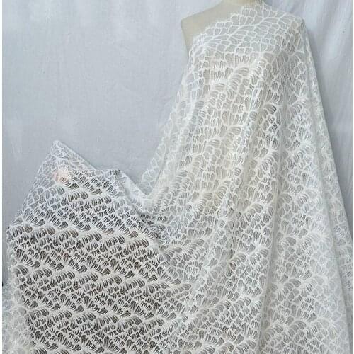 Beautiful and romantic butterfly three-dimensional eyelash lace fabric, width 150CM, handmade DIY clothing accessories